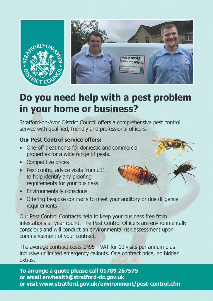 Pest Control from Stratford District Council Avon Dassett